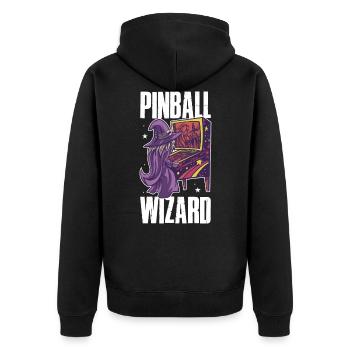 Pinball Wizard Retro Games Cadeau - Veste à capuche bio Premium Unisexe - noir - Dos - Nico (187cm)