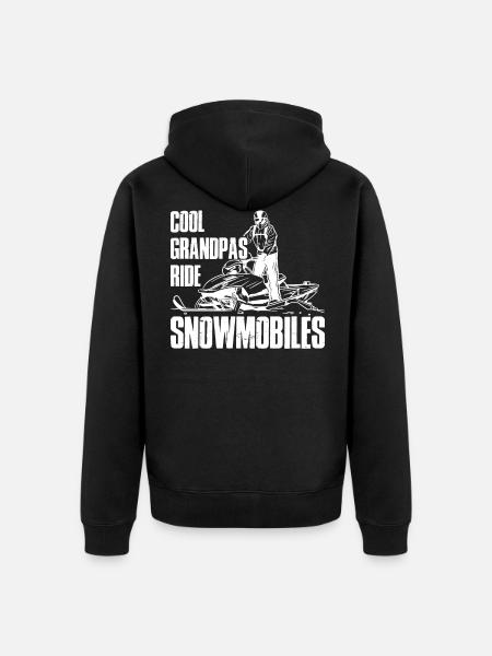 Grandpas Ride Snowmobiles Schneemobil Geschenk - Ekologisk premiumluvjack unisex - svart