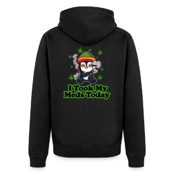 J’ai pris mes médicaments aujourd’hui Cannabis THC CBD Ganja - Veste à capuche bio Premium Unisexe - noir - Dos - Nico (187cm)