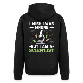 Science Lover Professeur de biologie Scientifique Chimie - Veste à capuche bio Premium Unisexe - noir - Dos - Nico (187cm)