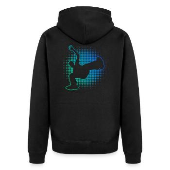 Bgirl Bboy Hiphop Breakdance Break Dance - Unisex Premium Organic Zip Hoodie - black - Back - Nico (187cm)