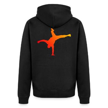 Hip Hop Breakdance Bboy Bgirl Break Dance Hommes - Veste à capuche bio Premium Unisexe - noir - Dos - Nico (187cm)