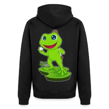 Grenouille Baseball Baseball Bat Sports - Veste à capuche bio Premium Unisexe - noir - Dos - Nico (187cm)