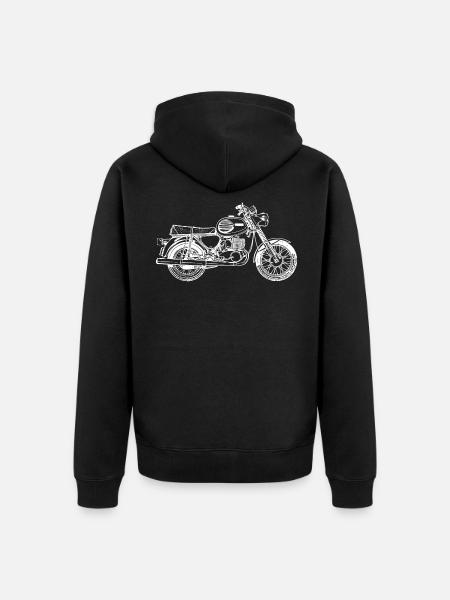 MZ TS 250/1 - Ostalgie - Unisex Premium Organic Zip Hoodie - black