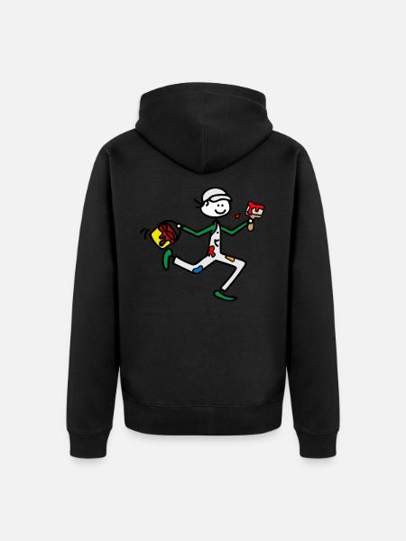 Painter - Unisex Premium Organic Zip Hoodie - black