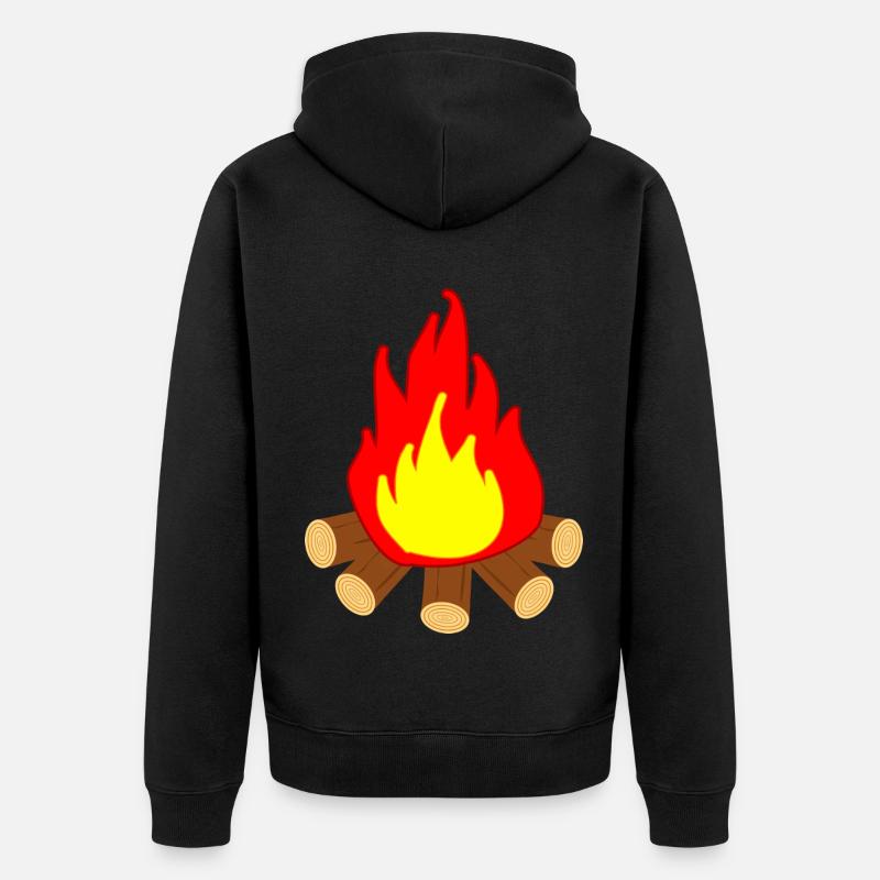 Feu - Veste à capuche bio Premium Unisexe - noir