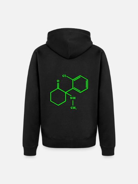 Ketamin - Unisex Premium Bio Zip Hoodie - Schwarz