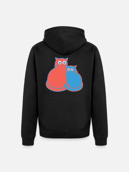 TiffUndToeff 03 06 - Unisex Premium Organic Zip Hoodie - black
