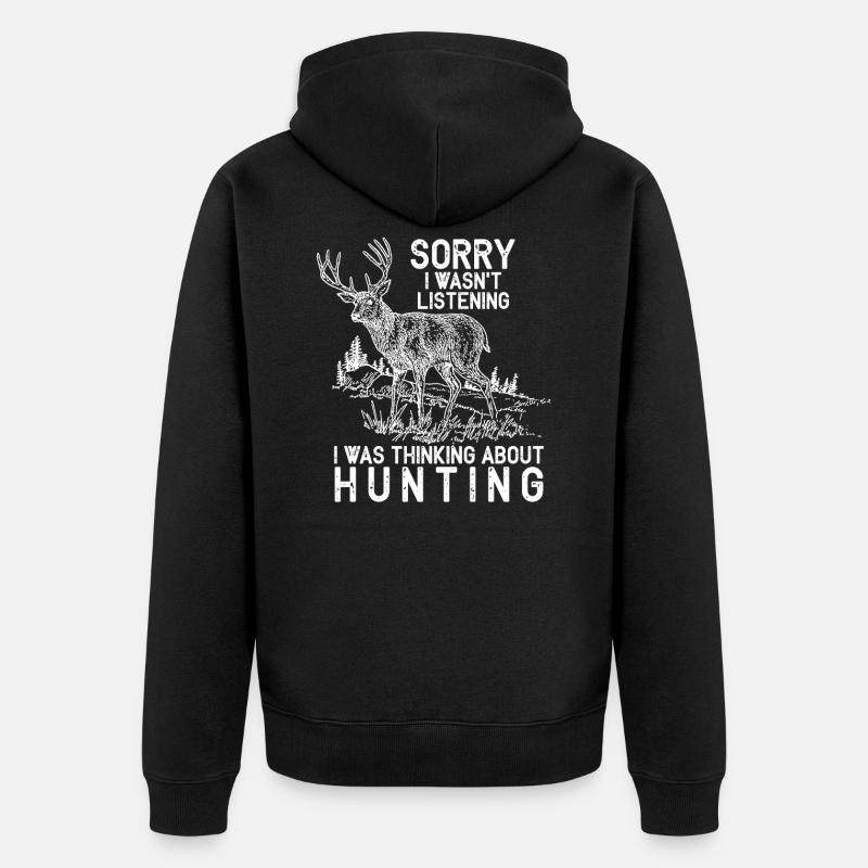 chasse - Veste à capuche bio Premium Unisexe - noir