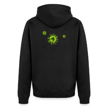 Corona Virus COVID19 - Veste à capuche bio Premium Unisexe - noir - Dos - Nico (187cm)