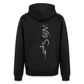 Esprit sauvage - Veste à capuche bio Premium Unisexe - noir - Dos - Nico (187cm)