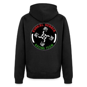 Basque racing team 1 - Veste à capuche bio Premium Unisexe - noir - Dos - Nico (187cm)