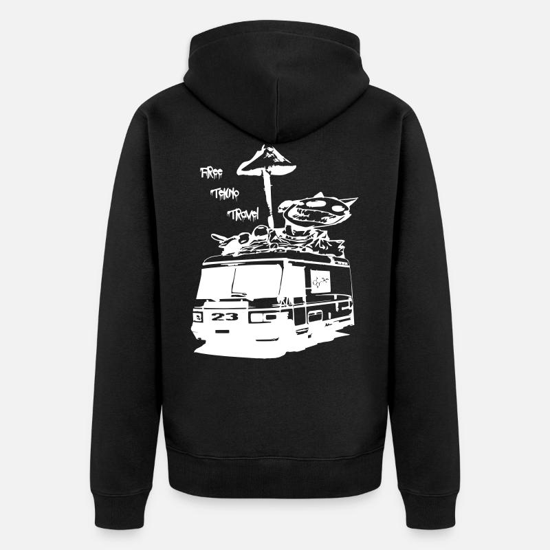 tekno gratuit Voyage 23 - Veste à capuche bio Premium Unisexe - noir
