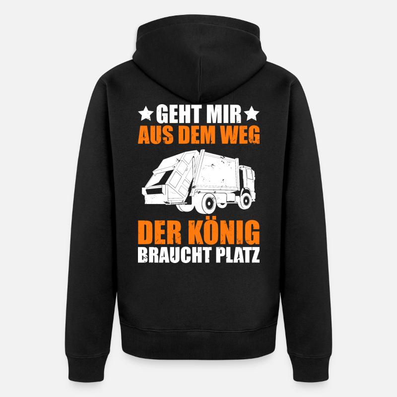 Éboueur - Veste à capuche bio Premium Unisexe - noir
