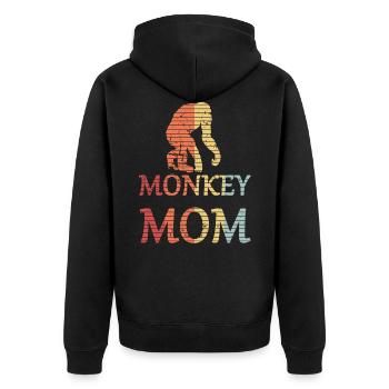Singe maman singe maman - Veste à capuche bio Premium Unisexe - noir - Dos - Nico (187cm)