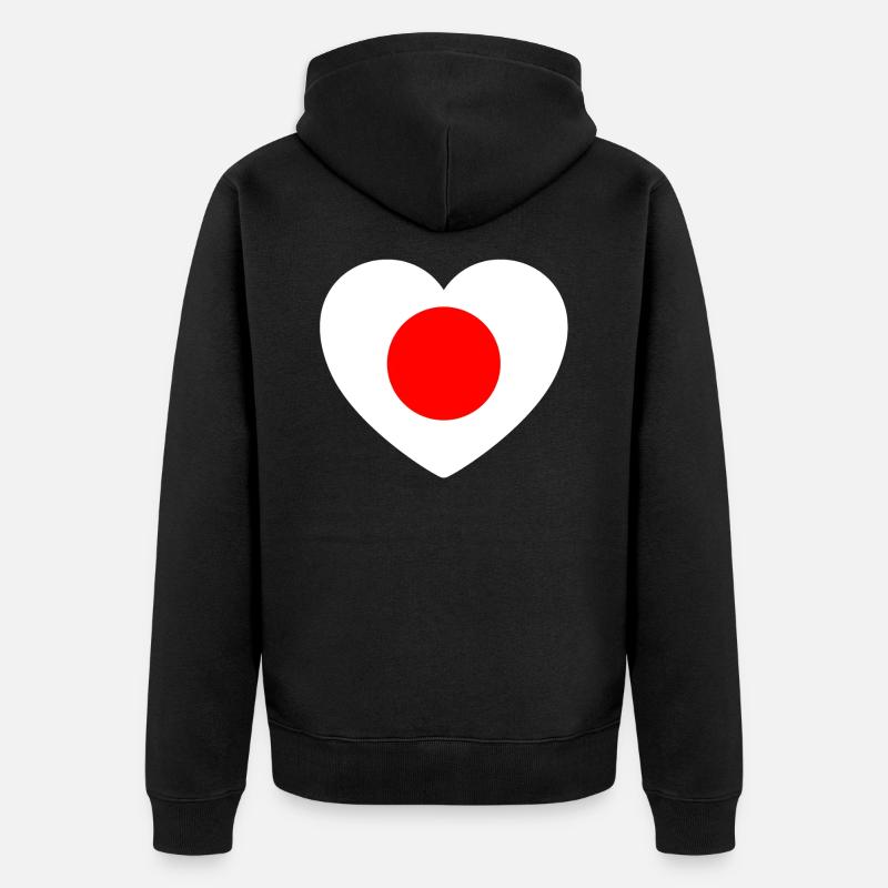 Japon - Veste à capuche bio Premium Unisexe - noir