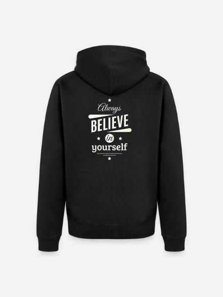 Foi - Veste à capuche bio Premium Unisexe - noir