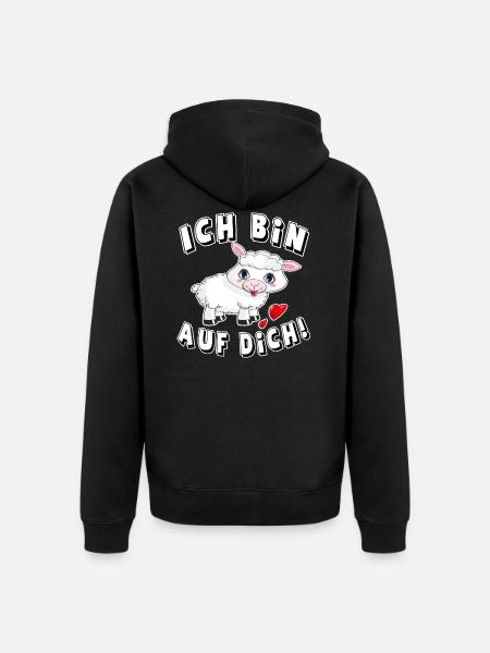 J’adore ton amour - Veste à capuche bio Premium Unisexe - noir