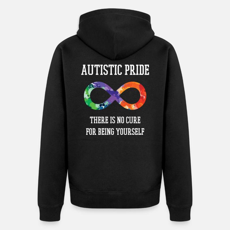 autisme - Veste à capuche bio Premium Unisexe - noir