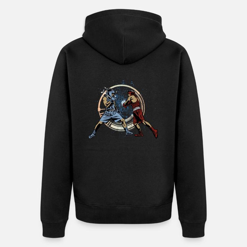 Boxen - Unisex Premium Bio Zip Hoodie - Schwarz