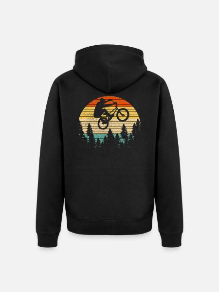 BMX - Unisex Premium Bio Zip Hoodie - Schwarz