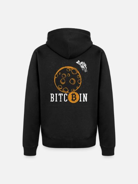 Bitcoin - Veste à capuche bio Premium Unisexe - noir