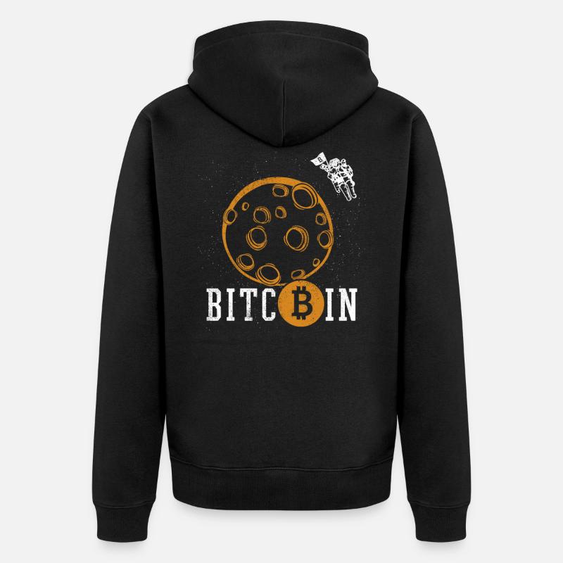 Bitcoin - Veste à capuche bio Premium Unisexe - noir