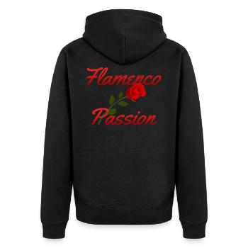 FLAMENCO - Veste à capuche bio Premium Unisexe - noir - Dos - Nico (187cm)