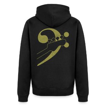Bass Player - Bassist Bassgitarre musicien cadeau - Veste à capuche bio Premium Unisexe - noir - Dos - Nico (187cm)