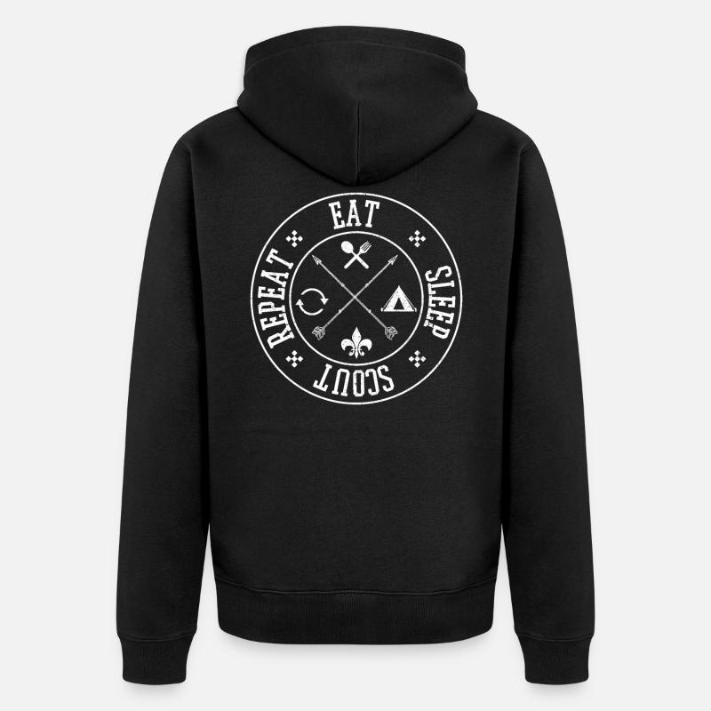 Scouts - Veste à capuche bio Premium Unisexe - noir