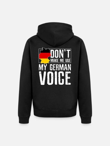 Deutsche Stimme - Unisex Premium Bio Zip Hoodie - Schwarz