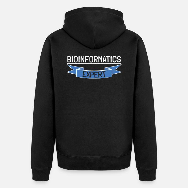 Bioinformatics Expert - Unisex Premium Bio Zip Hoodie - Schwarz