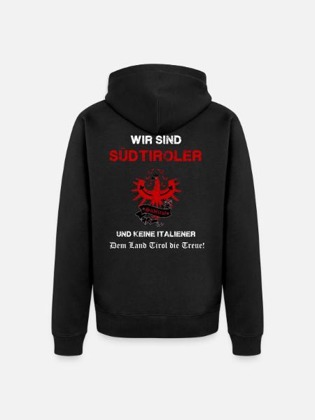 Südtirol - Unisex Premium Bio Zip Hoodie - Schwarz