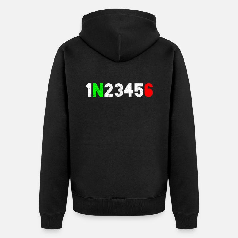 Motorrad - Unisex Premium Bio Zip Hoodie - Schwarz