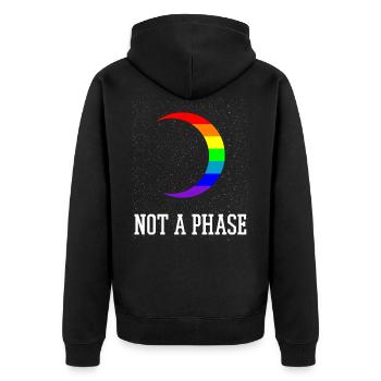 LGBTQ Gay Pride - Veste à capuche bio Premium Unisexe - noir - Dos - Nico (187cm)