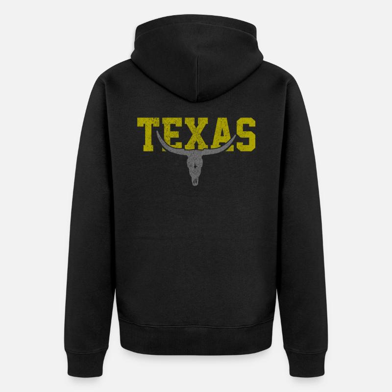Texas - Veste à capuche bio Premium Unisexe - noir