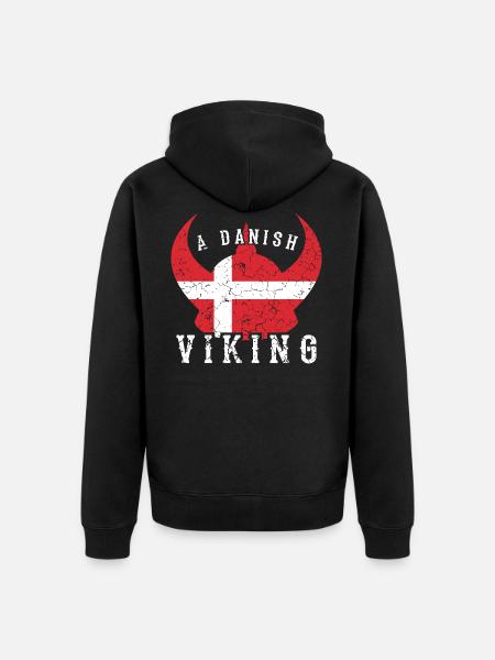 Vikinger Dänemark - Unisex Premium Bio Zip Hoodie - Schwarz