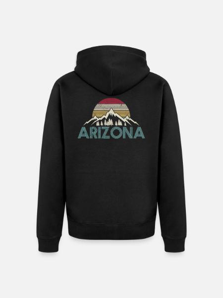 Millésime arizona - Veste à capuche bio Premium Unisexe - noir