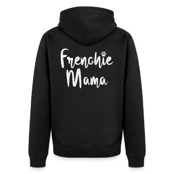 Bulldog français - Veste à capuche bio Premium Unisexe - noir - Dos - Nico (187cm)
