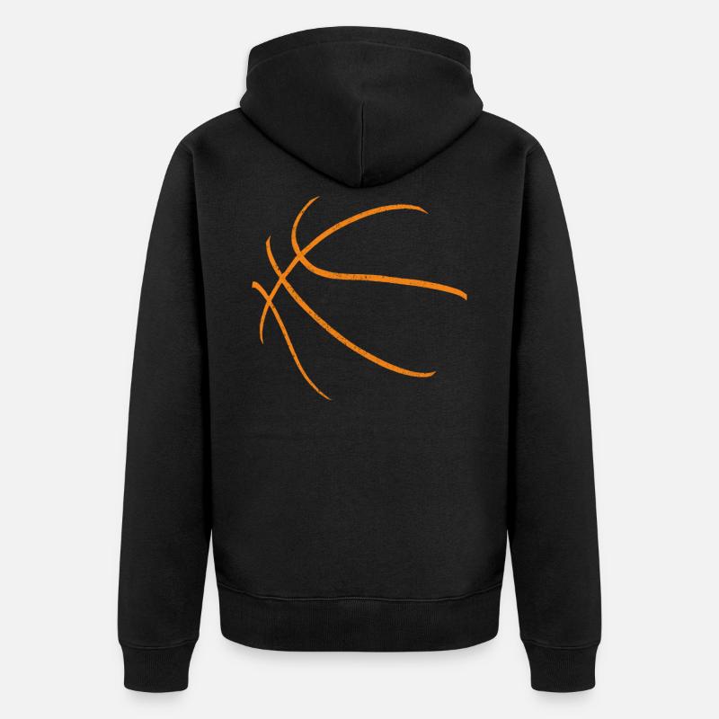 basket-ball - Veste à capuche bio Premium Unisexe - noir