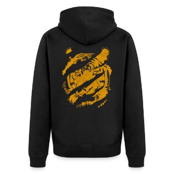 tigre - Veste à capuche bio Premium Unisexe - noir - Dos - Nico (187cm)