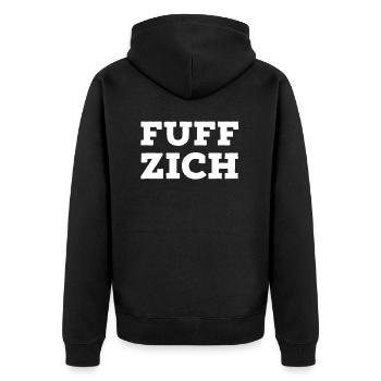 Anniversaire 50 Fifty fuffz idée cadeau homme - Veste à capuche bio Premium Unisexe - noir - Dos - Nico (187cm)