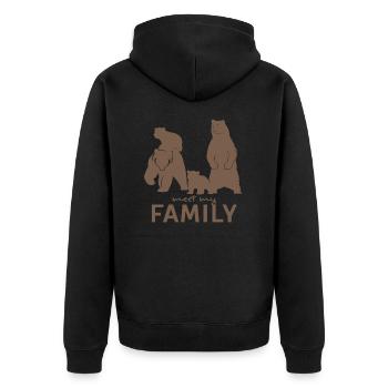 Rencontrez ma famille - Veste à capuche bio Premium Unisexe - noir - Dos - Nico (187cm)