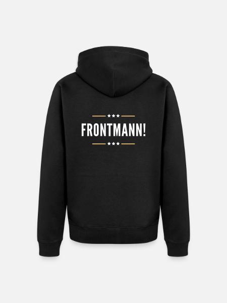 Frontmann - Unisex Premium Bio Zip Hoodie - Schwarz