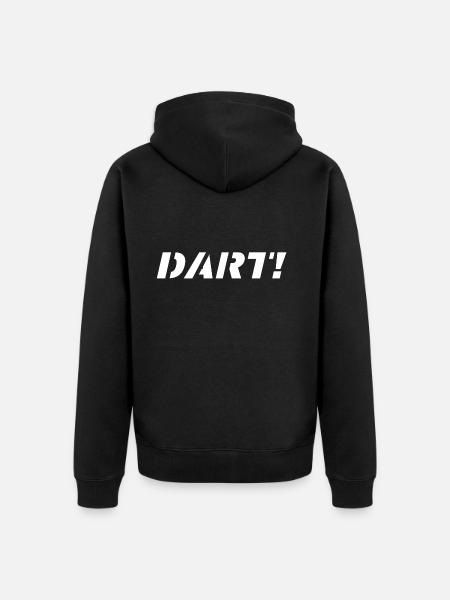 DARD! DARTS ON! - Veste à capuche bio Premium Unisexe - noir