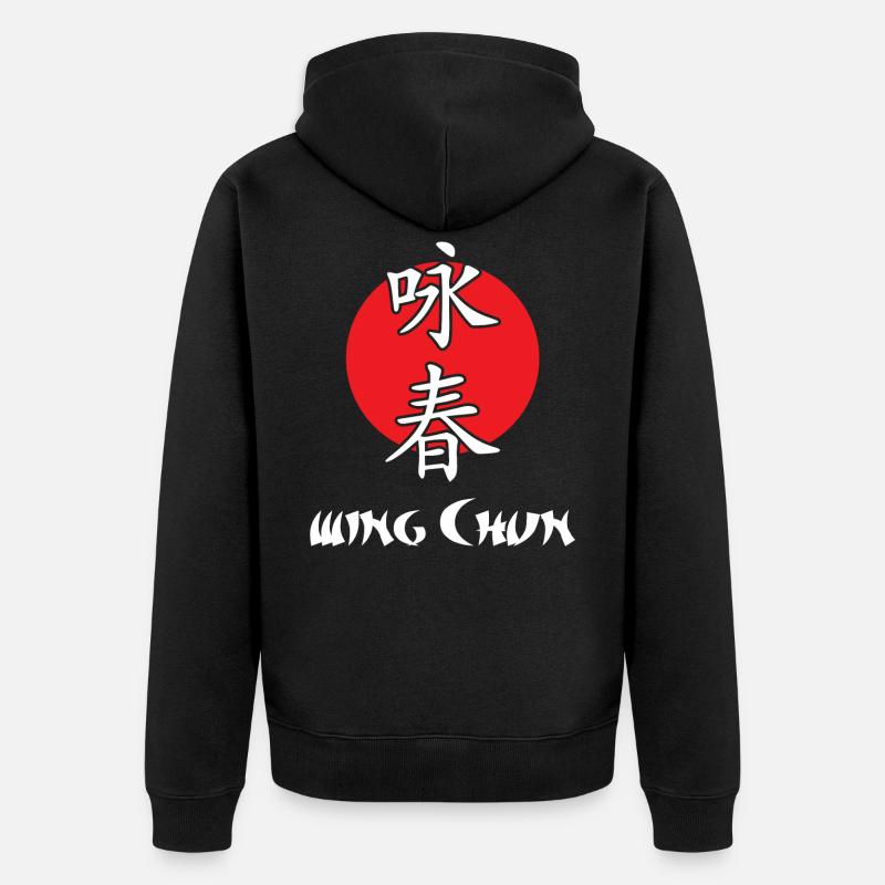 Wing Chun Kung Fu - Veste à capuche bio Premium Unisexe - noir