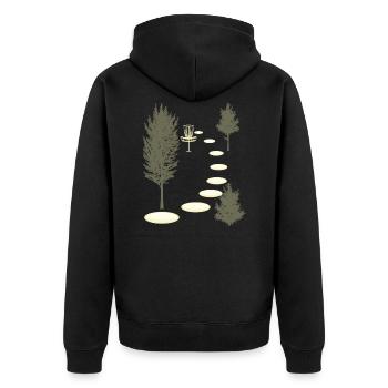 Disc Golf Into Woods Disc Golf Discs Golf Frisb - Veste à capuche bio Premium Unisexe - noir - Dos - Nico (187cm)