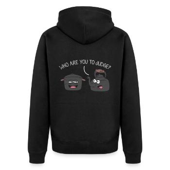 Cauldron upset about pot gift idea Kitchen utensils - Unisex Premium Organic Zip Hoodie - black - Back - Nico (187cm)