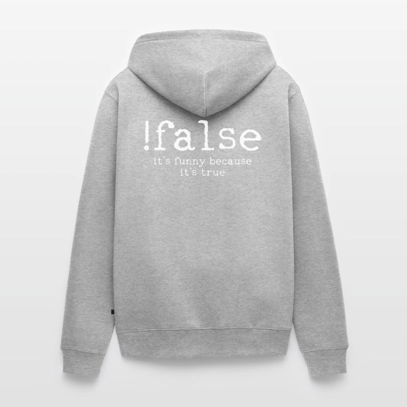 Coder Programmer Computer Science Funny Nerd Unisex Premium Organic Zip Hoodie