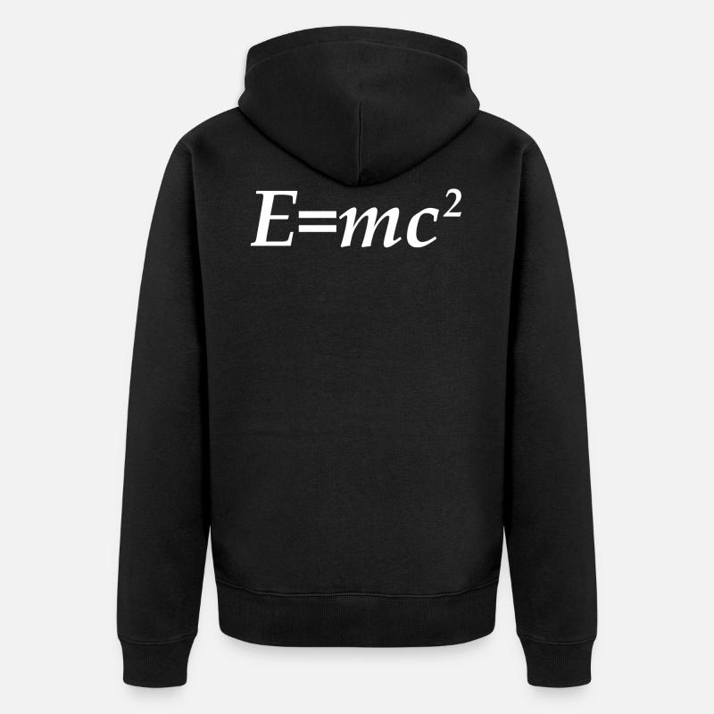 E = mc2 - Veste à capuche bio Premium Unisexe - noir